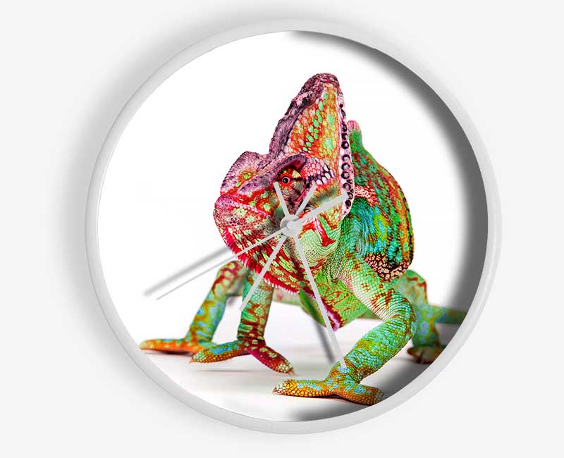 Chameleon Walk Clock - Wallart-Direct UK