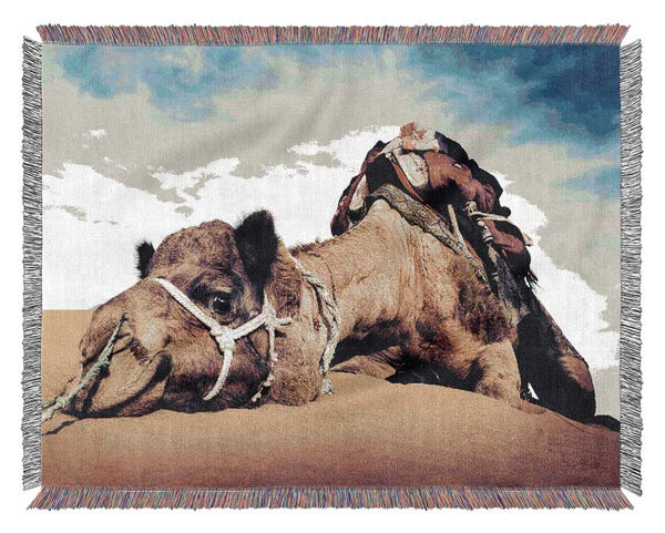 Camel Rest Woven Blanket