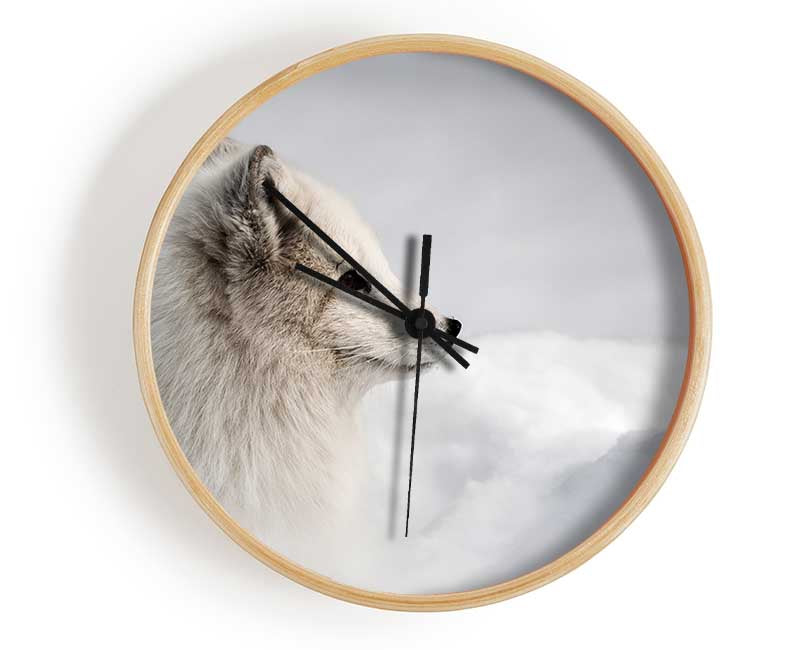 Snow Wonder Fox Clock - Wallart-Direct UK