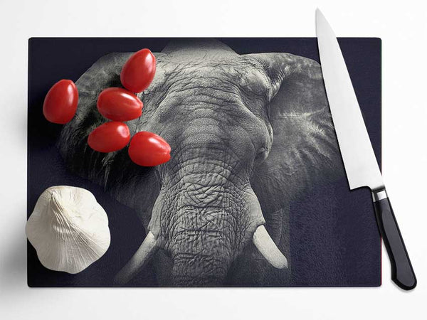 Majestical Elephant Glass Chopping Board