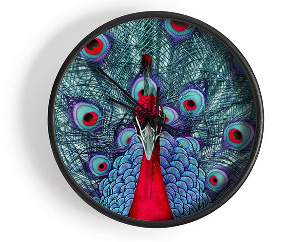 Peacock Beauty Clock - Wallart-Direct UK