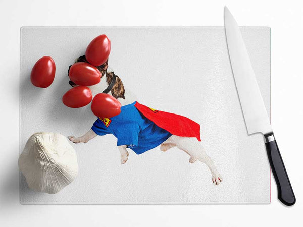 Super Dog Glass Chopping Board