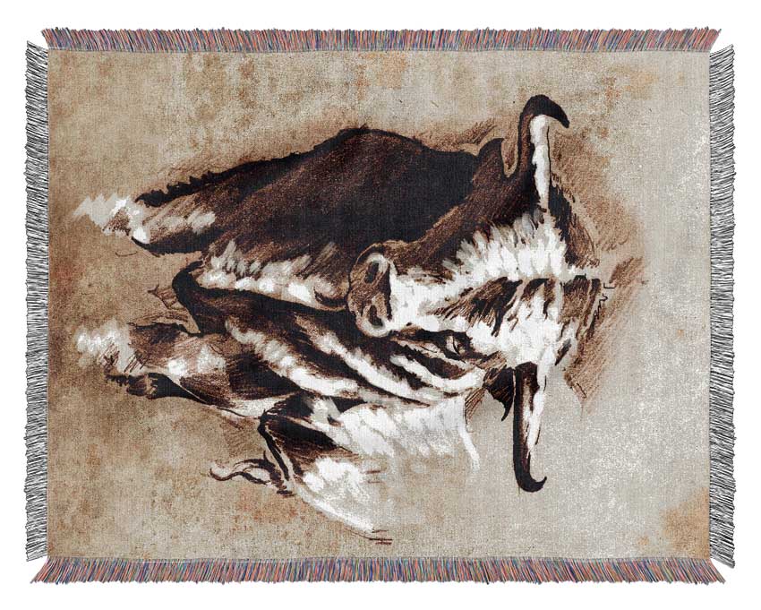 Bull Stare Woven Blanket