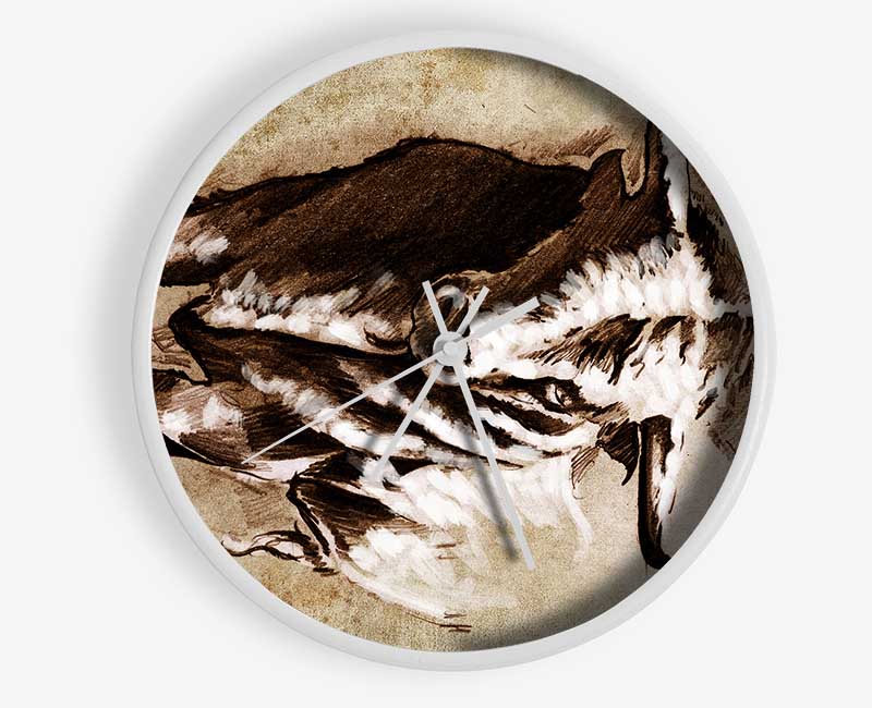 Bull Stare Clock - Wallart-Direct UK