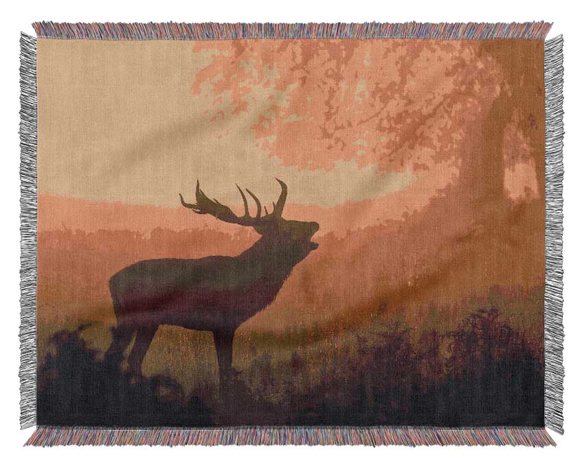 Deer Call Woven Blanket