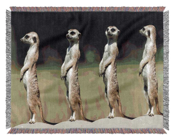 Meerkat Team Woven Blanket