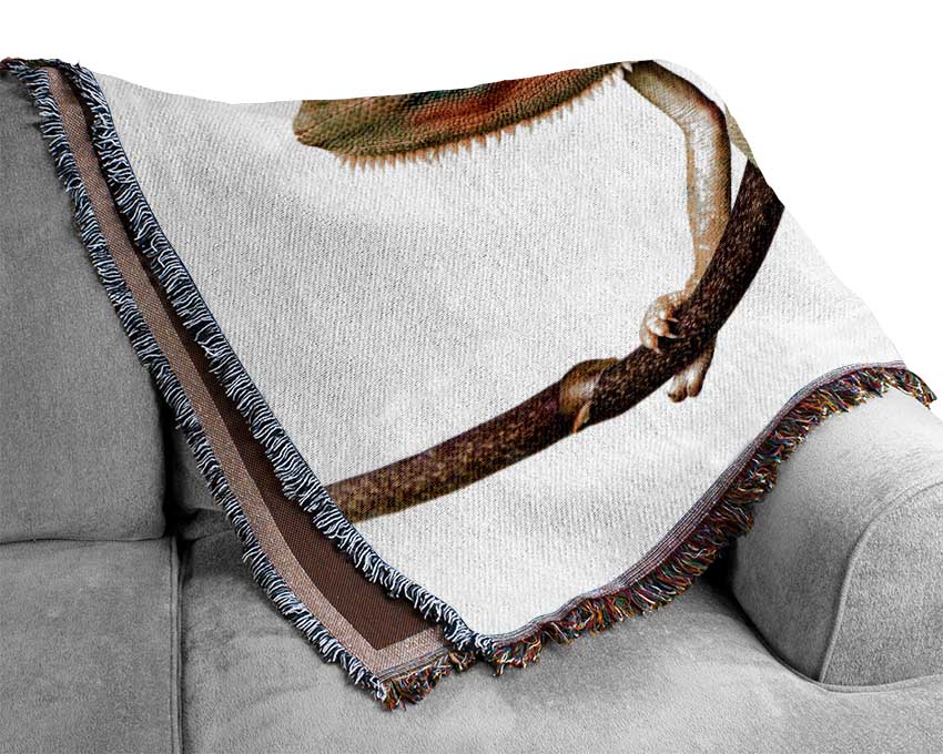 Chameleon Branch Woven Blanket