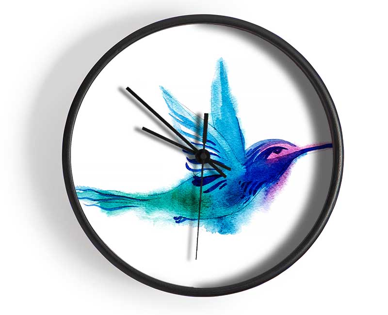 Elegant Rainbow Bird Clock - Wallart-Direct UK