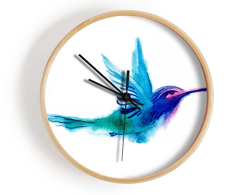 Elegant Rainbow Bird Clock - Wallart-Direct UK