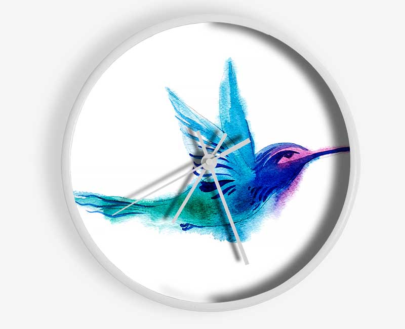 Elegant Rainbow Bird Clock - Wallart-Direct UK