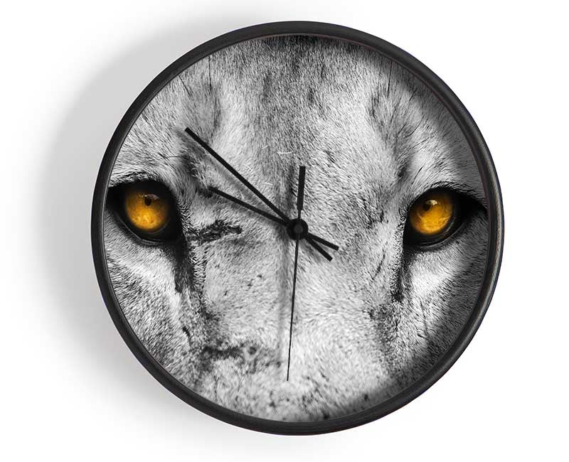 Lion Eyes Clock - Wallart-Direct UK