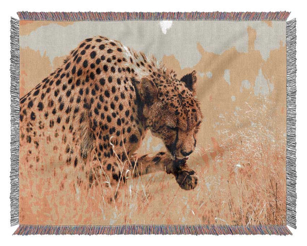 Cheetah Wash Woven Blanket