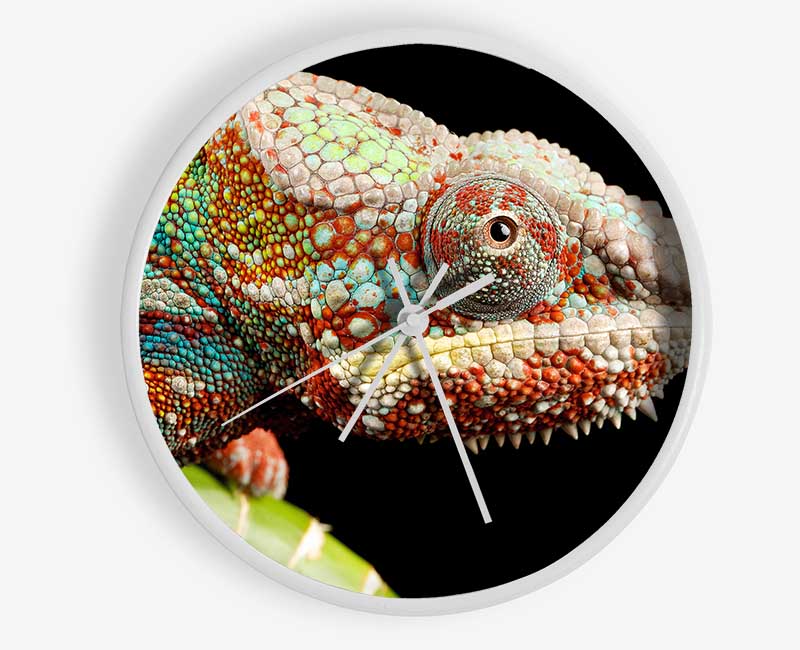 Chameleon Face Clock - Wallart-Direct UK