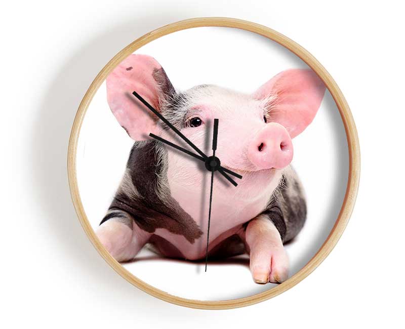 Happy Pig Clock - Wallart-Direct UK