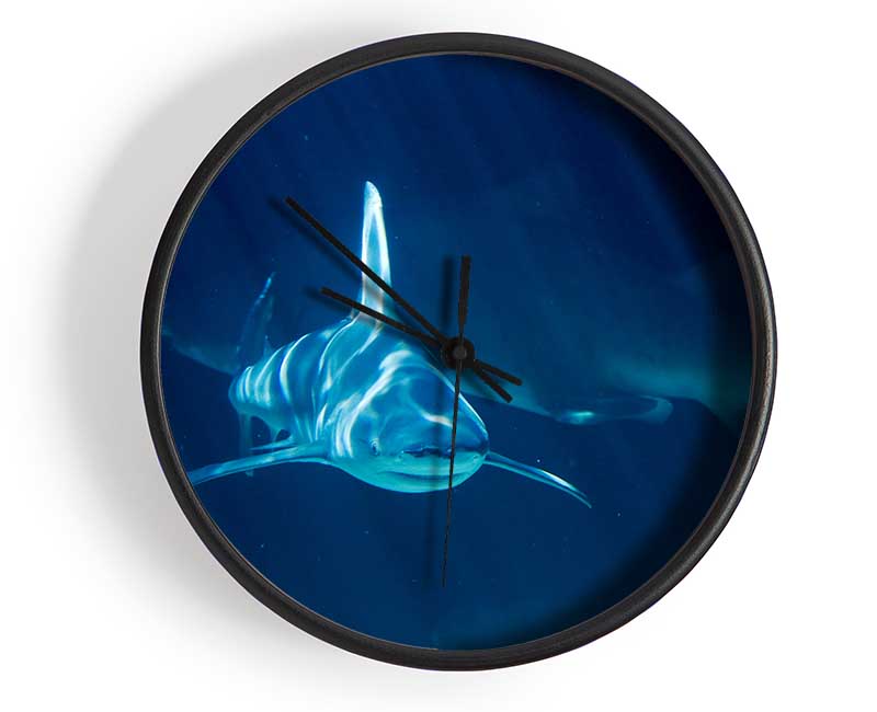 Shark Waters Clock - Wallart-Direct UK