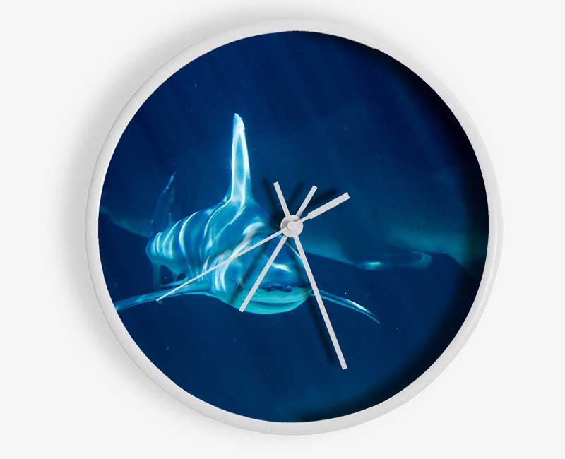 Shark Waters Clock - Wallart-Direct UK