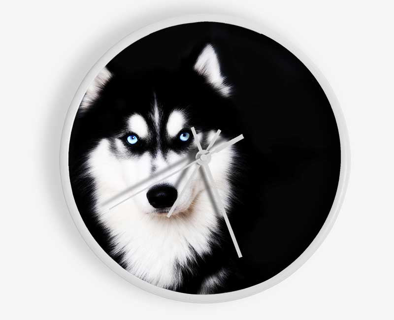 Husky Dog Love Clock - Wallart-Direct UK