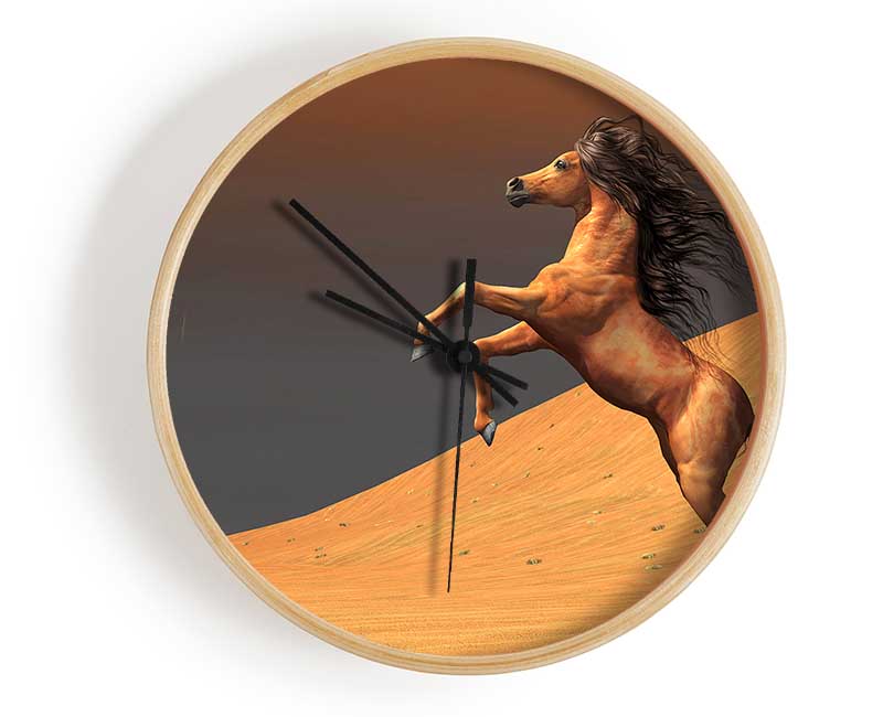 Stunning Horse Desert Clock - Wallart-Direct UK