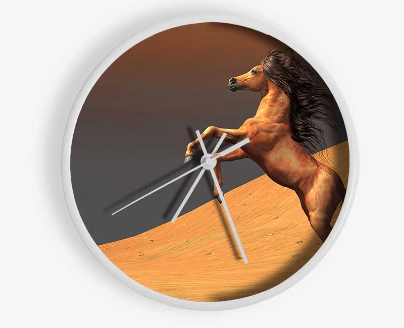 Stunning Horse Desert Clock - Wallart-Direct UK