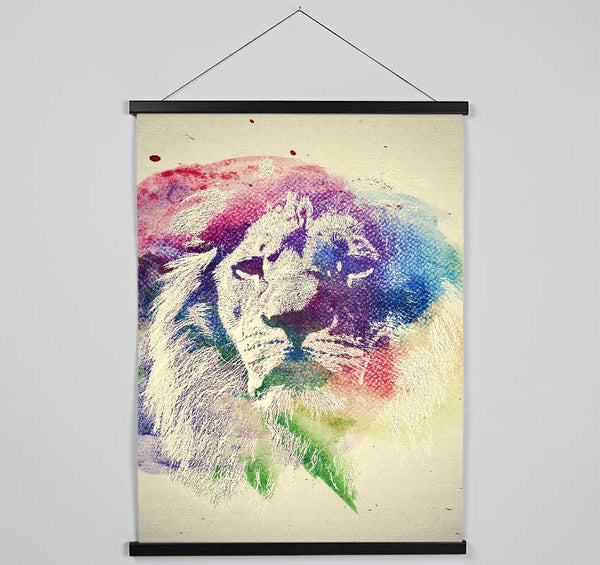 Rainbow Lion Hanging Poster - Wallart-Direct UK