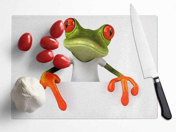 Frog What Glass Chopping Board