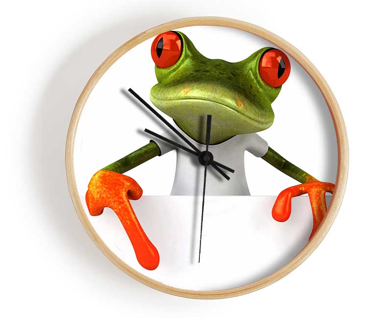 Frog What Clock - Wallart-Direct UK