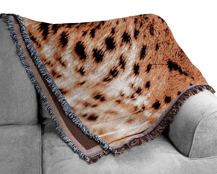 Leopard Face Woven Blanket