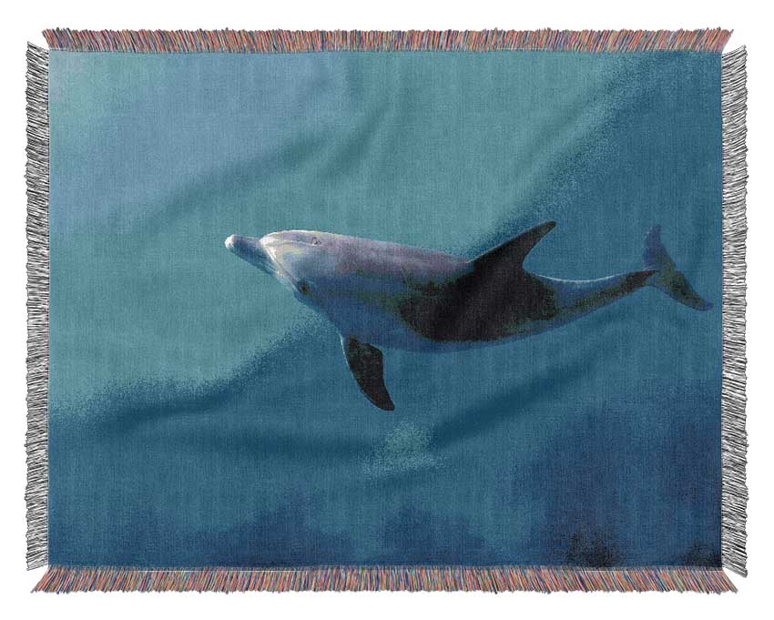 Dolphin Blues Woven Blanket