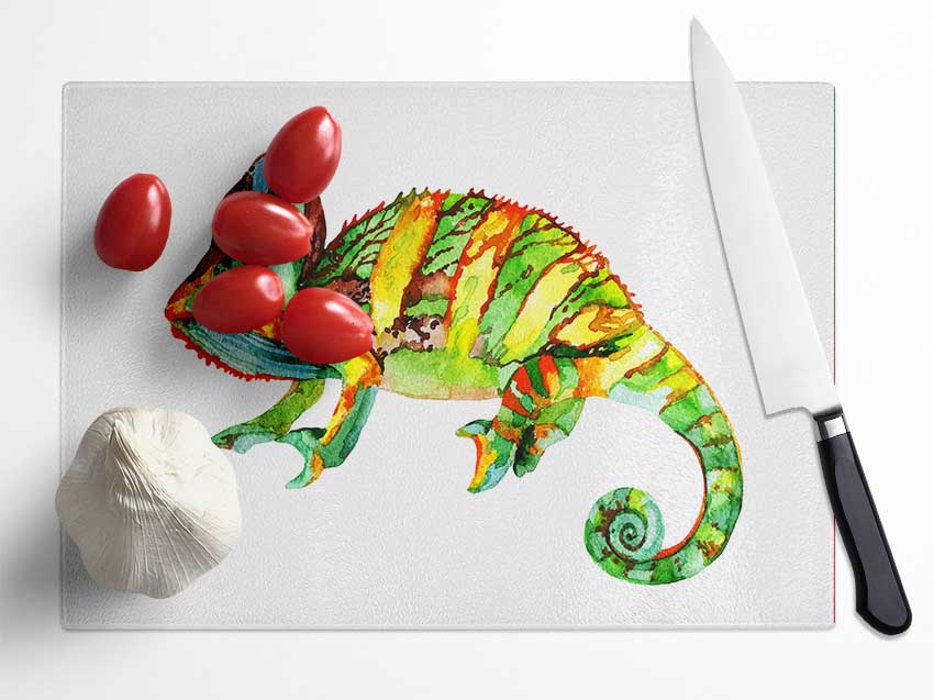 Chameleon Colours Glass Chopping Board