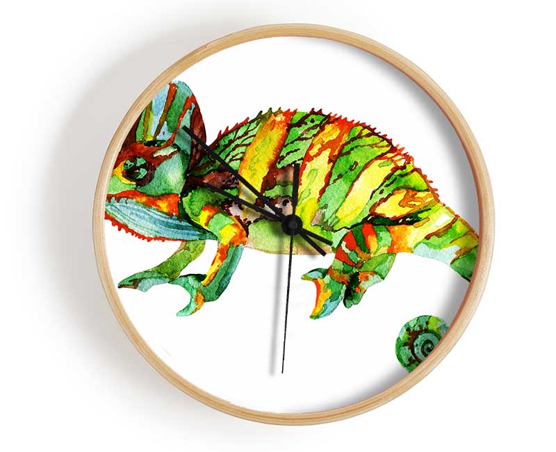 Chameleon Colours Clock - Wallart-Direct UK