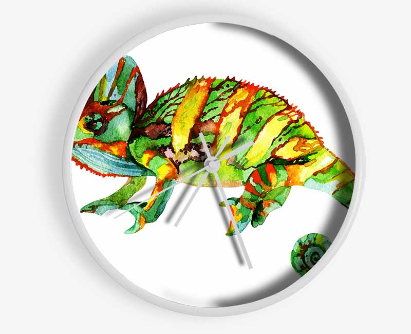 Chameleon Colours Clock - Wallart-Direct UK