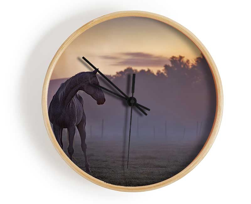 Sunrise Horse Clock - Wallart-Direct UK