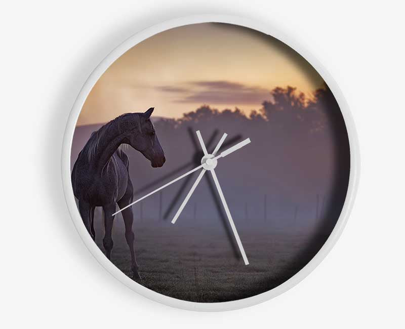 Sunrise Horse Clock - Wallart-Direct UK