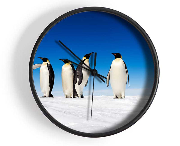 Penguin Gossip Clock - Wallart-Direct UK