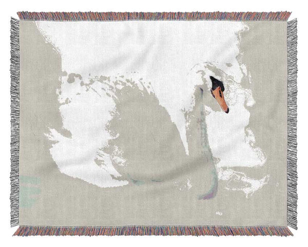 Stunning Swan Splash Woven Blanket