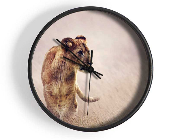 Lioness Teen Clock - Wallart-Direct UK