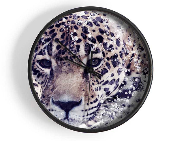 Leopard Splash Clock - Wallart-Direct UK