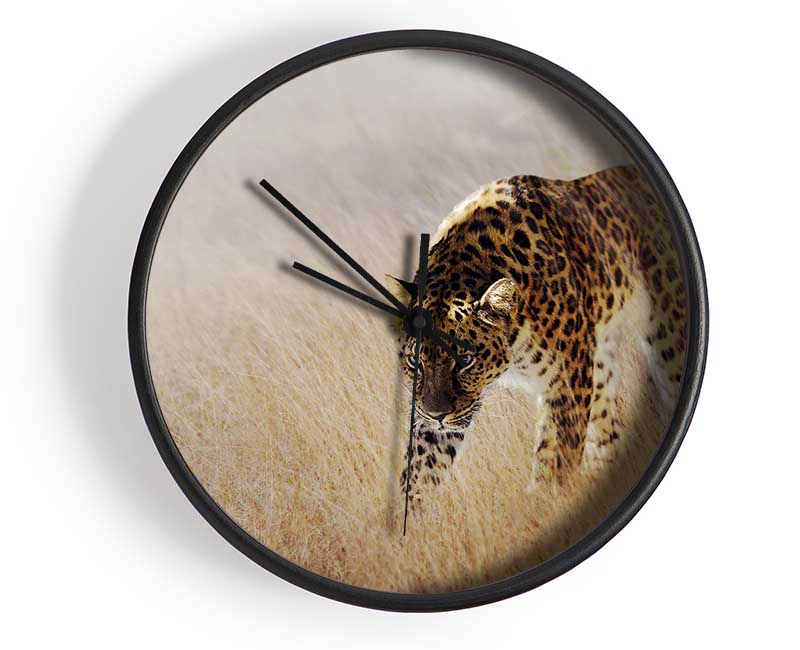 Prowling Leopard Clock - Wallart-Direct UK