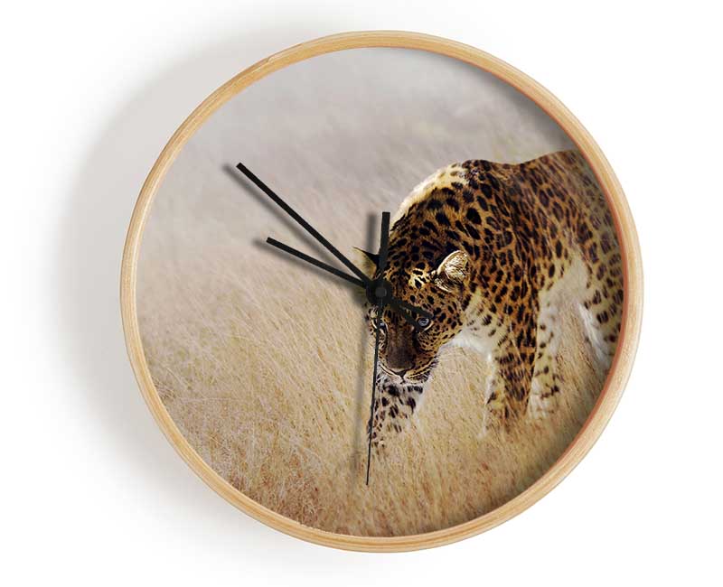 Prowling Leopard Clock - Wallart-Direct UK