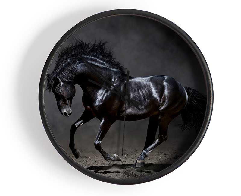 Black Beauty Horse Clock - Wallart-Direct UK