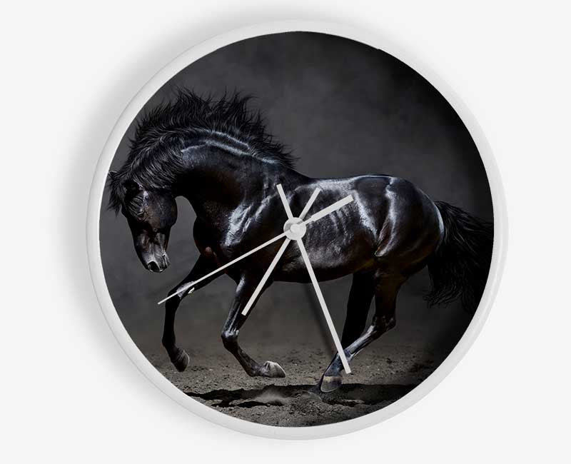 Black Beauty Horse Clock - Wallart-Direct UK