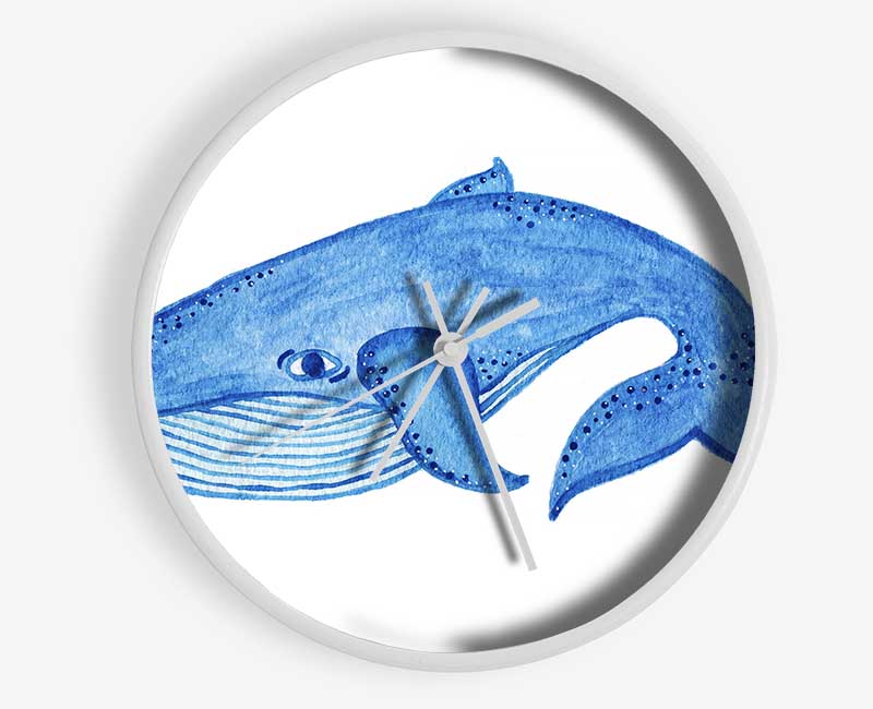 Blue Whale Clock - Wallart-Direct UK