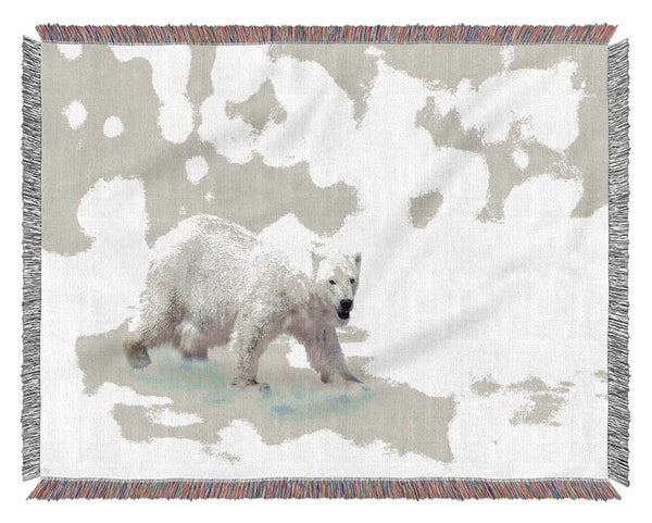 Polar Bear Twinkle Woven Blanket