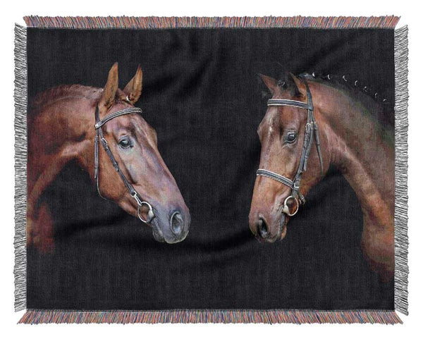 Horse Duo Woven Blanket