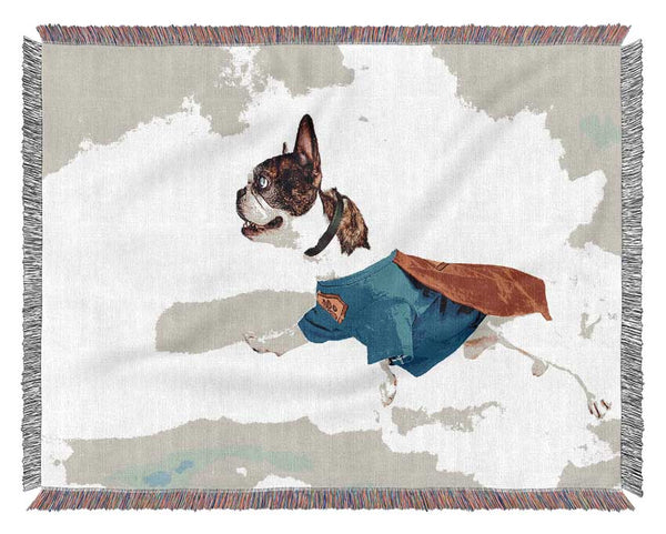 Super Dog Skies Woven Blanket