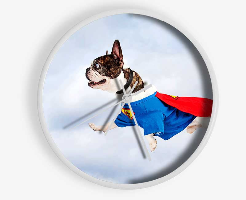 Super Dog Skies Clock - Wallart-Direct UK