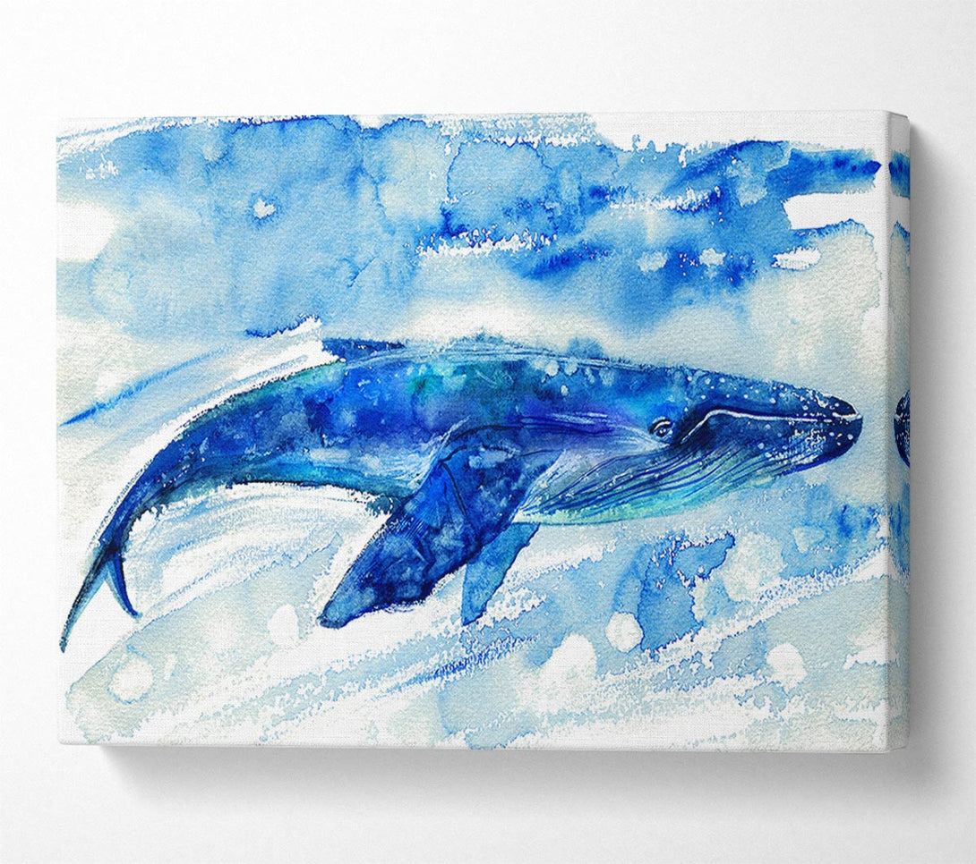 Picture of Whale Painting Canvas Print Wall Art