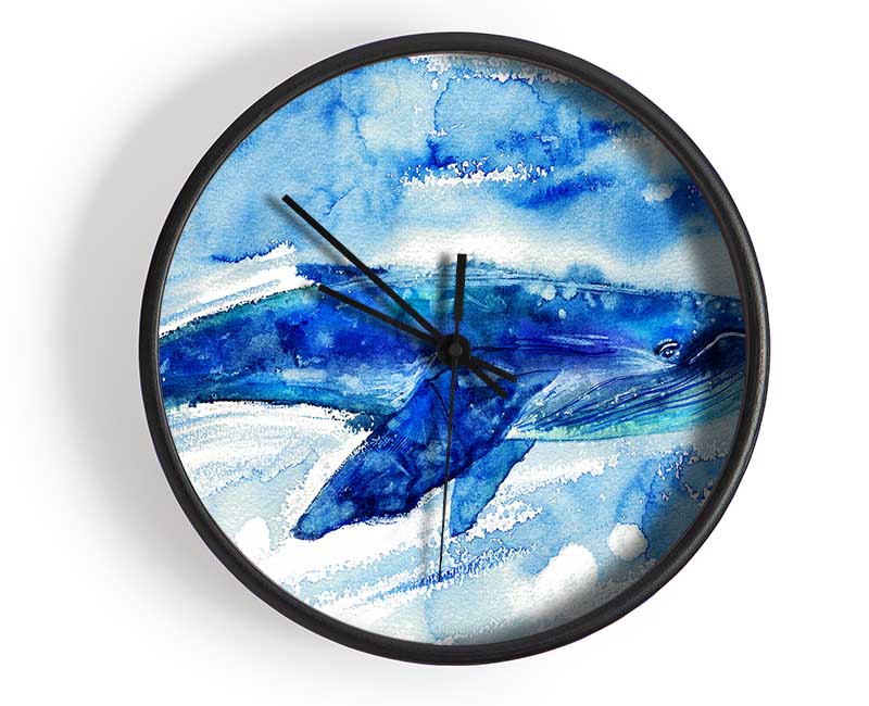 Whale Painting Clock - Wallart-Direct UK