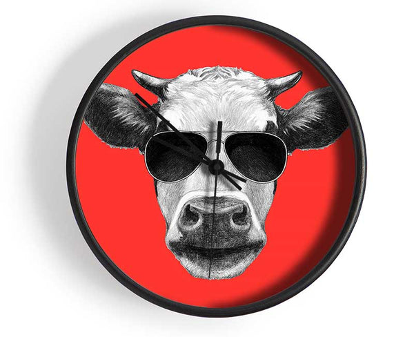 Mafia Cow Clock - Wallart-Direct UK