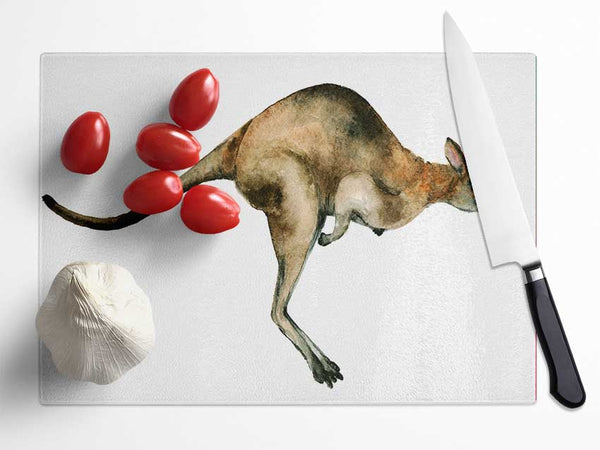 Kangaroo Hop Glass Chopping Board